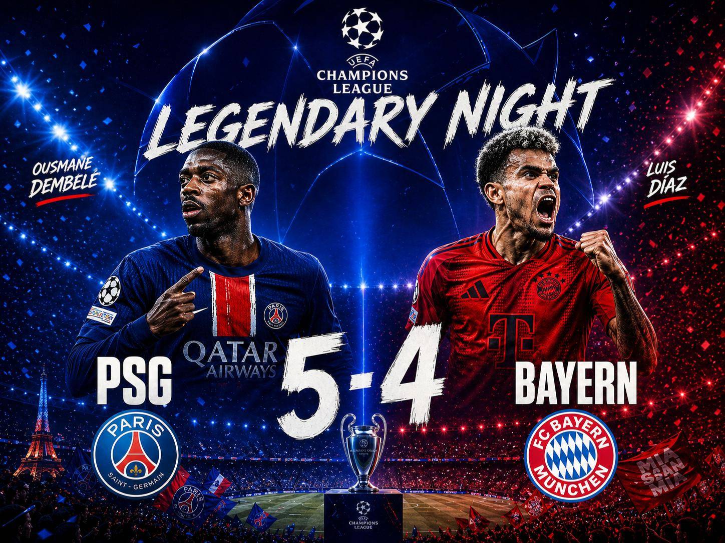 Psg stuns bayern in dramatic champions league clash
