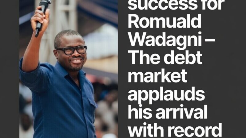 Financial markets respond to the election of Romuald Wadagni as president