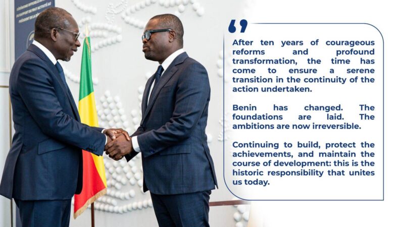 Patrice talon’s solemn farewell to Bénin, charting course for wadagni’s era