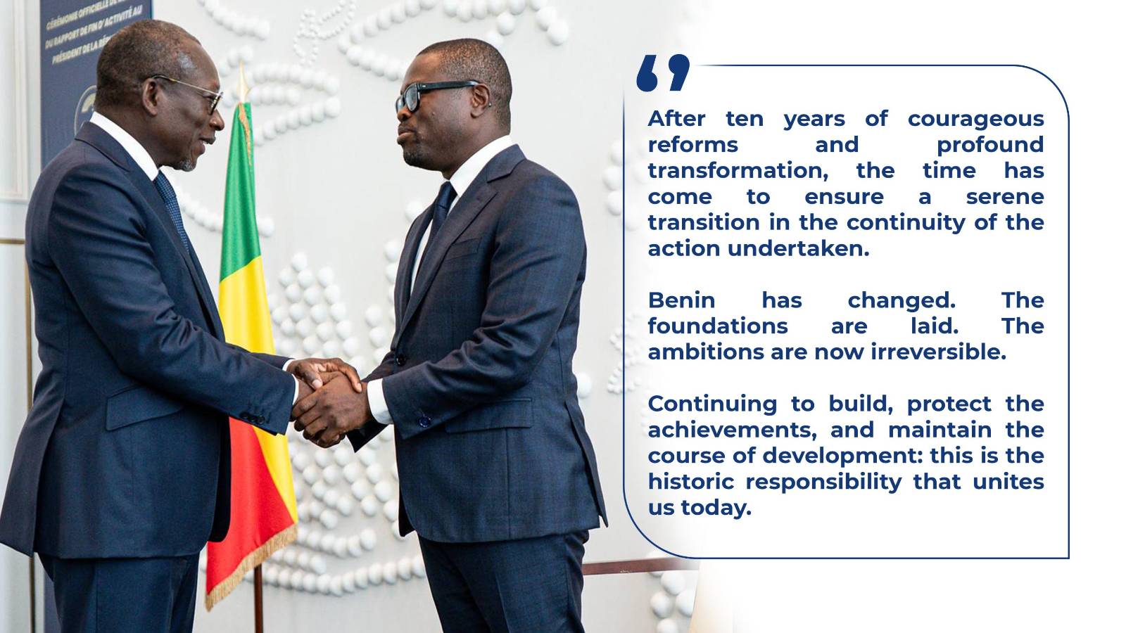 Patrice talon’s solemn farewell to Bénin, charting course for wadagni’s era
