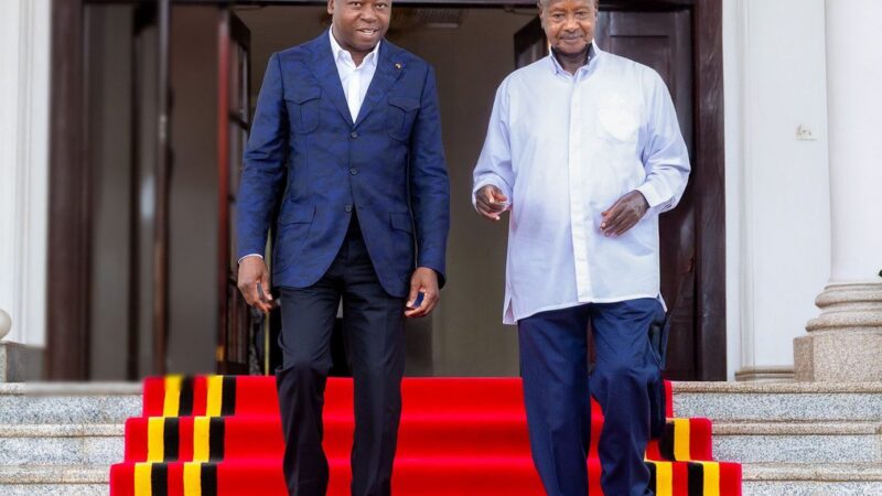 Togo and Uganda leaders discuss african integration and regional security