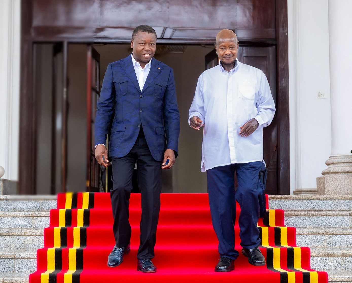 Togo and Uganda leaders discuss african integration and regional security
