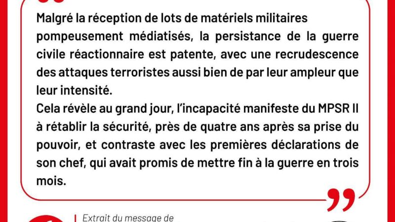 Burkina Faso’s security challenge: students’ union delivers sharp critique of mpsr ii governance
