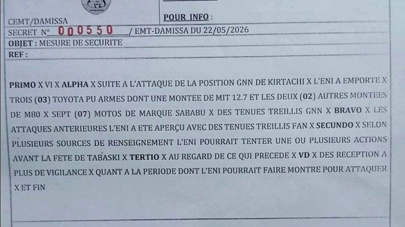 Niger’s kirtachi attack: secret defense document exposes jnim’s massive haul