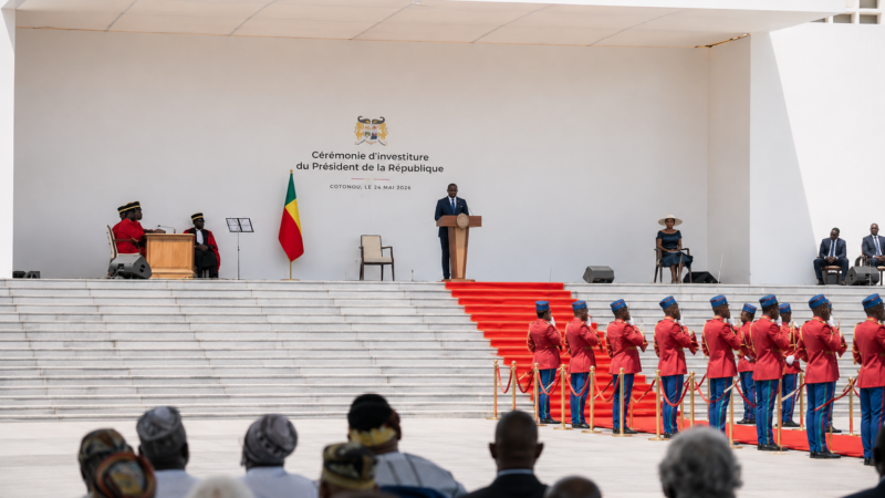 Romuald Wadagni takes office as president of Bénin following landslide victory