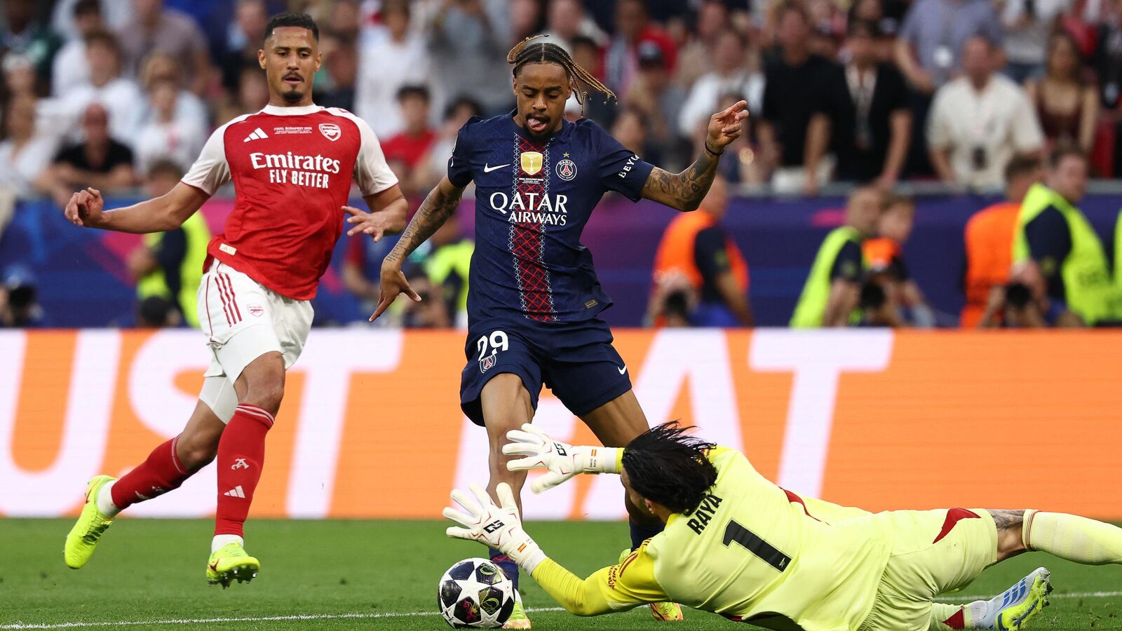 Psg’s bradley barcola jokes about missed chances after champions league win