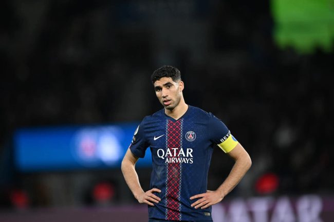 Paris saint-germain likely lineup against arsenal with hakimi question mark
