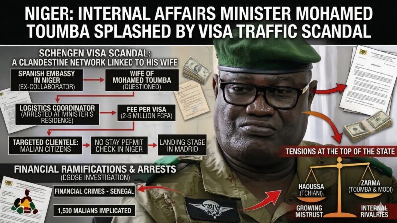 Niger: interior minister’s spouse implicated in a major visa trafficking scheme