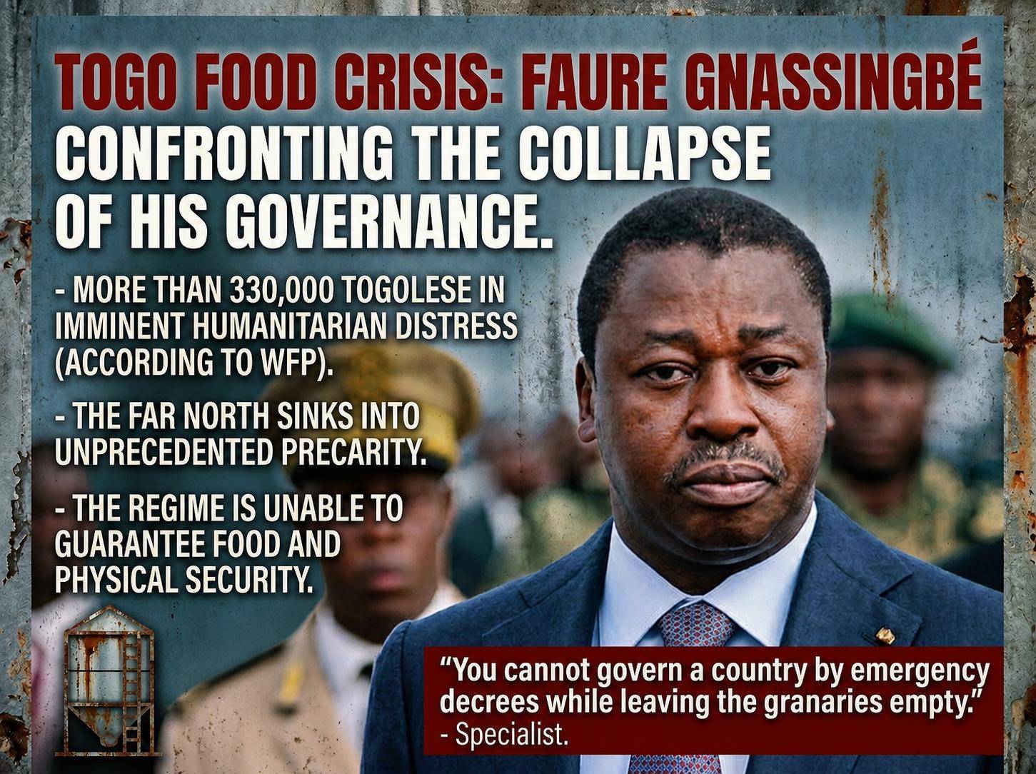 Food crisis grips northern Togo as governance fails