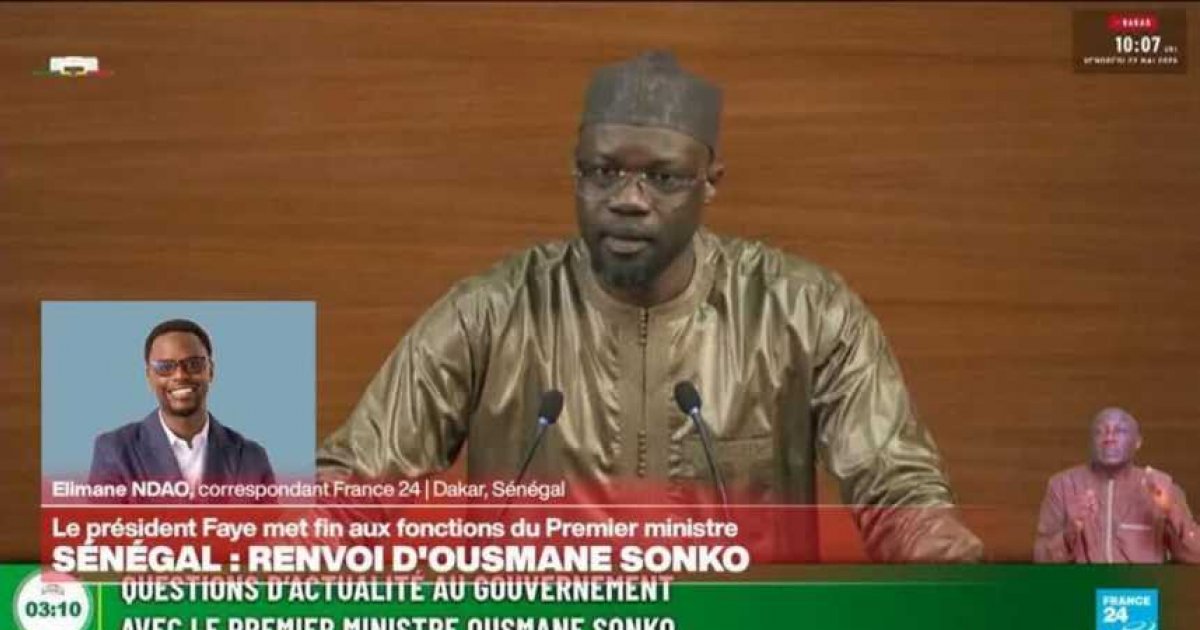 Senegal president Bassirou Diomaye Faye dismisses Prime Minister Ousmane Sonko