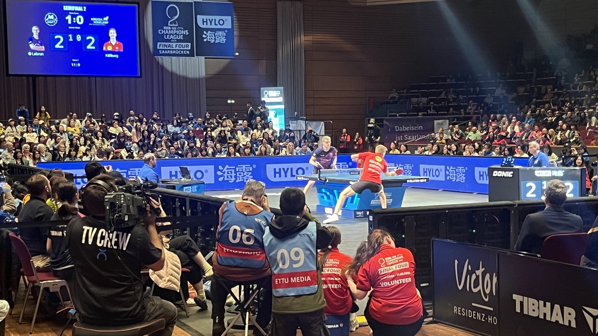 Champions league table tennis final four as alexis and félix lebrun storm into final