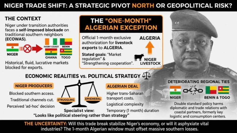 Niger’s surprising northern trade pivot amid southern border restrictions