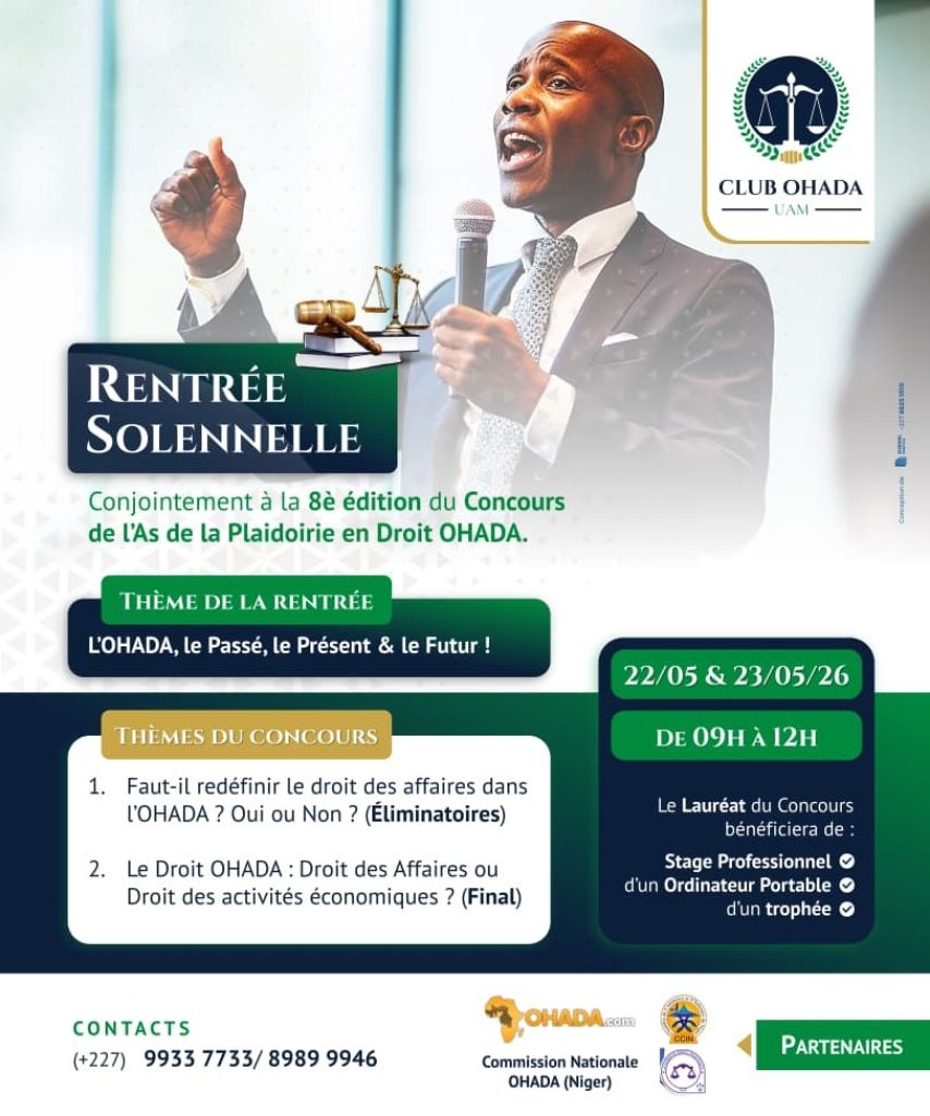 Abdou Moumouni university’s ohada club hosts solemn opening and pleading competition in Niamey