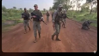 Centrafrican families flee as russian mercenaries raid homes in obo