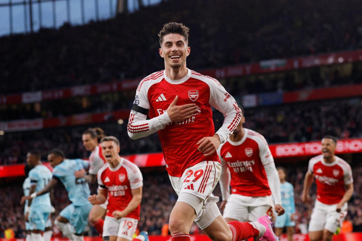 Arsenal’s champions league celebrations after securing english title