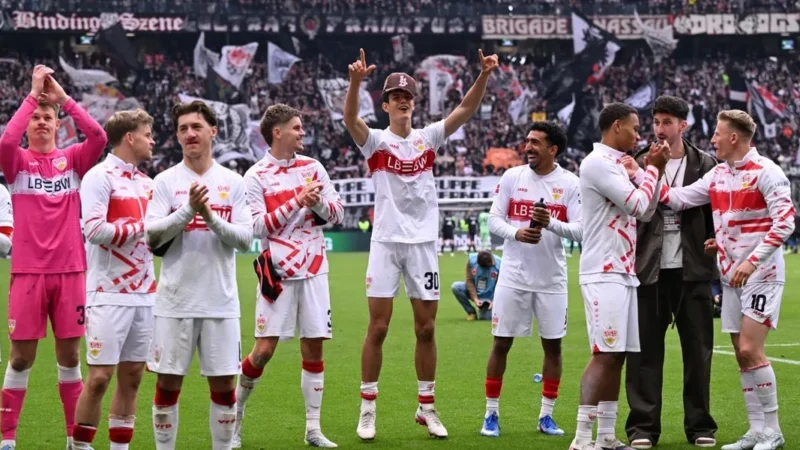 Stuttgart secures champions league spot with draw against frankfurt