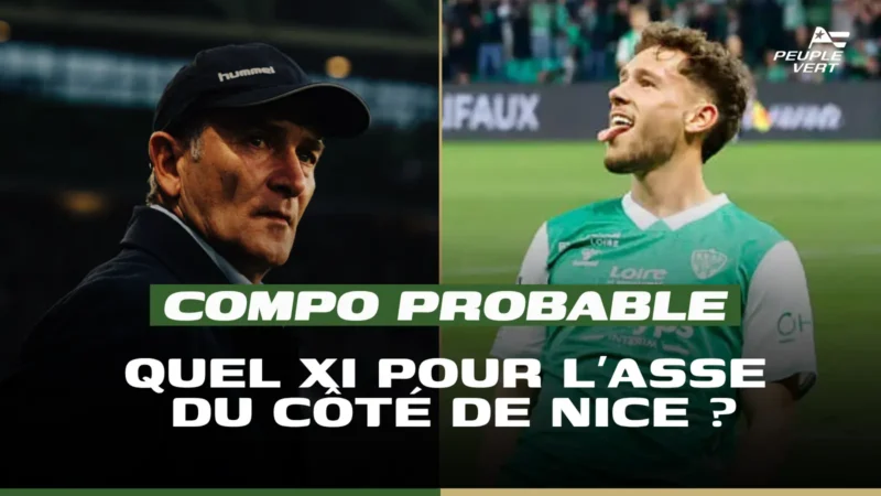 ASSE’s potential lineup for the Ligue 1 playoff clash in Nice