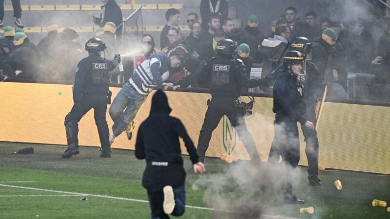 Fc nantes supporters condemn pitch invasion and violence at ligue 1 match