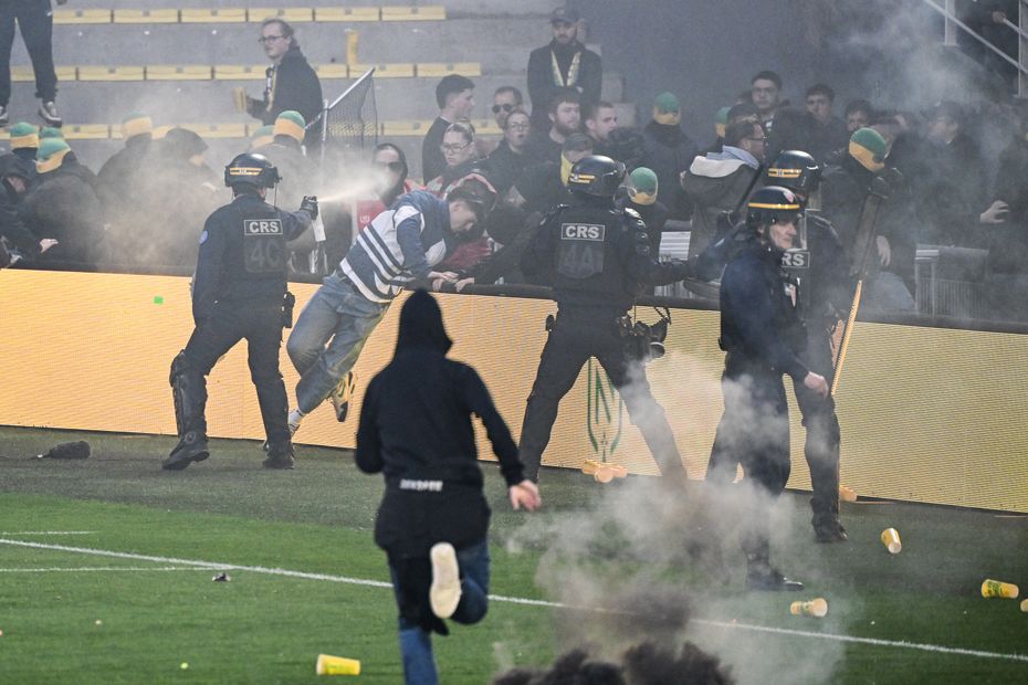 Fc nantes supporters condemn pitch invasion and violence at ligue 1 match