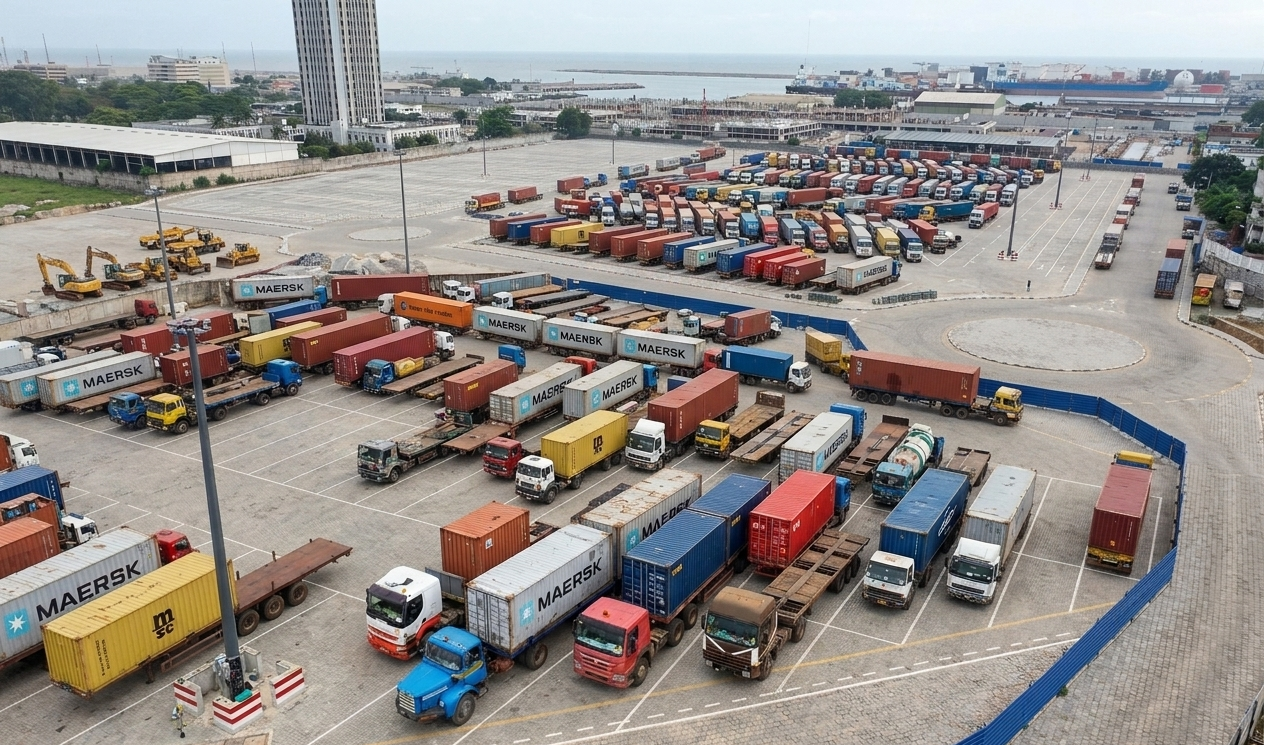 Cotonou’s zongo truck parking transforms logistics and relief for drivers