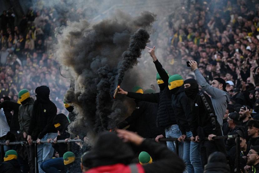 La Tribune Loire de la Beaujoire during the match against Toulouse