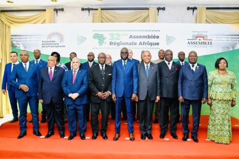 Parliamentarians from Gabon and Senegal at the Dakar Francophonie assembly