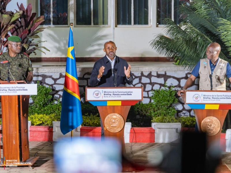 Ebola en RDC : Patrick Muyaya et Roger Kamba défendent la riposte gouvernementale et appellent à une lecture objective des efforts engagés