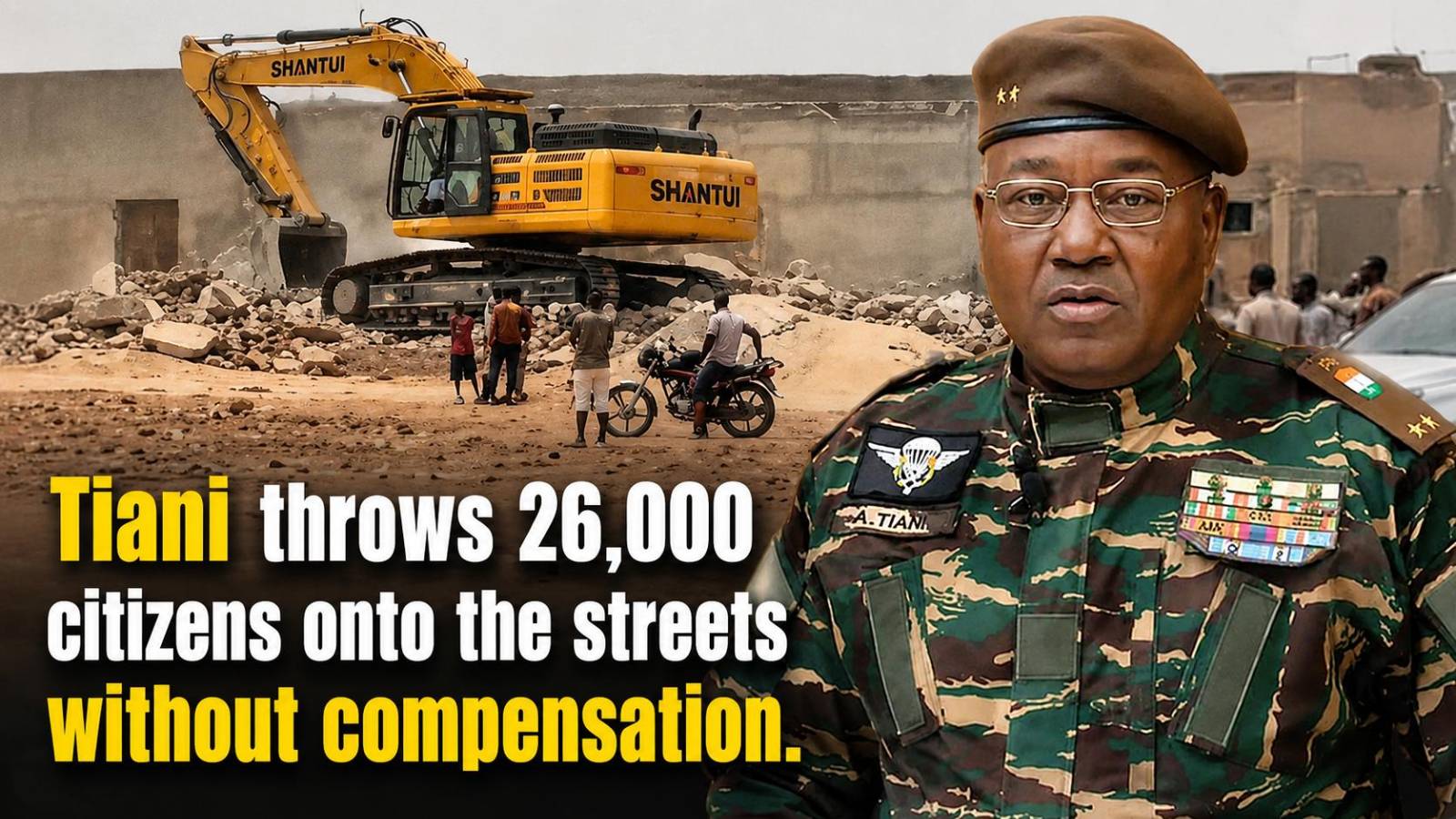 Illegal evictions in Niamey leave 26,000 people homeless