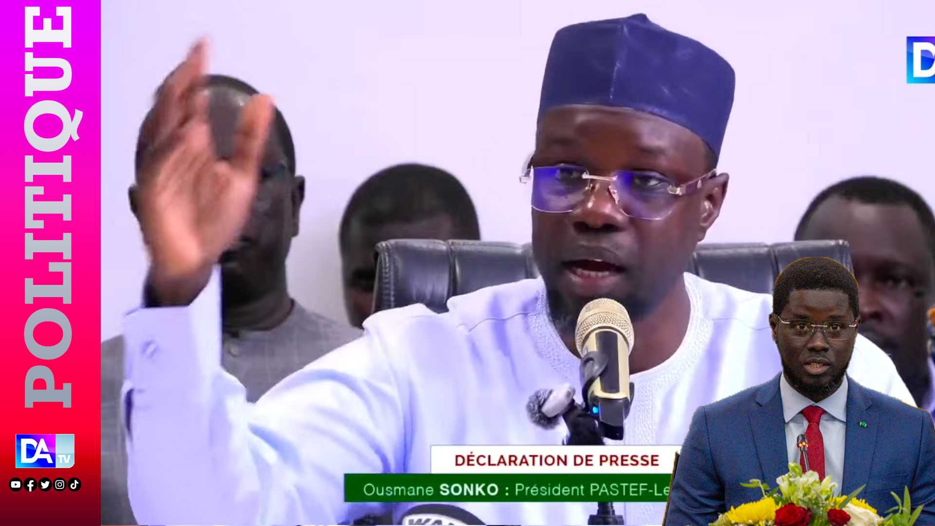 Ousmane Sonko rejects senegalese government role amid political tensions
