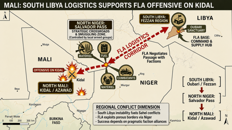 Southern Libya emerges as key logistical hub for Azawad rebels’ Kidal offensive