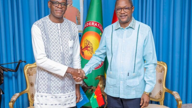 Burkina Faso foreign minister meets with UNODC head to discuss security cooperation