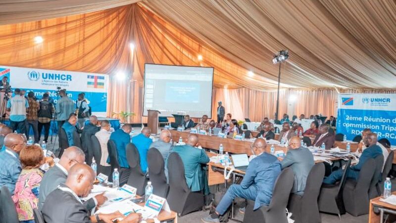 Historic tripartite meeting to repatriate 22,000 central african refugees from DRC