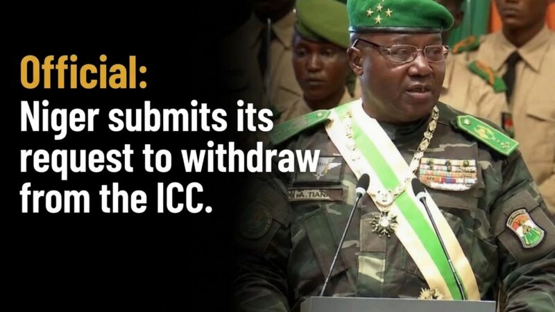 Niamey initiates formal departure from the International Criminal Court
