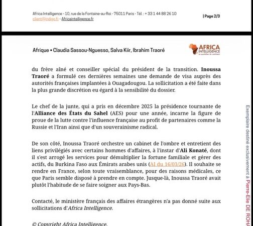 Burkina Faso’s anti-France stance challenged by a private visa request