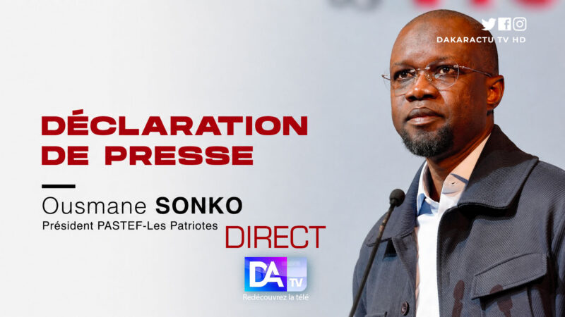 Ousmane Sonko addresses the media following the formation of the new government