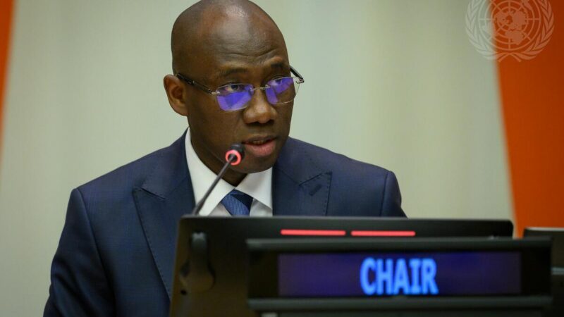 Senegalese diplomat coly seck elected to lead un’s fourth committee