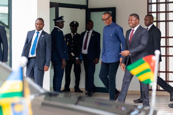 Rwandan president paul kagame in Lomé for strategic aviation talks