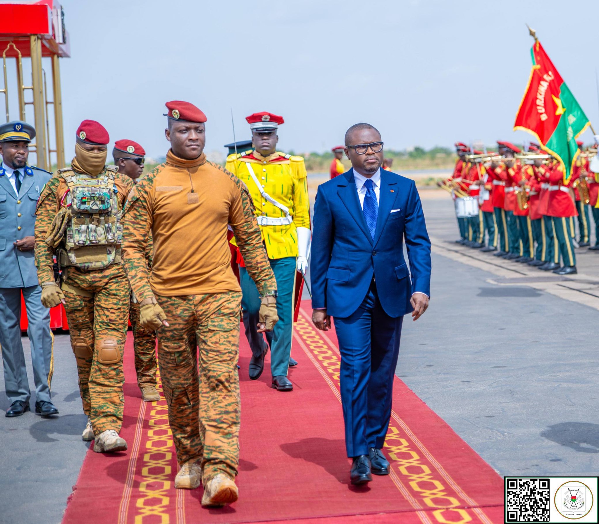 Captain Ibrahim Traoré at Ouagadougou International Airport