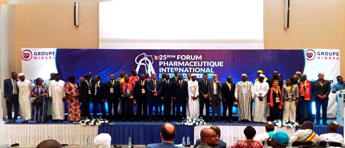 Aerial view of N'Djamena during the International Pharmaceutical Forum