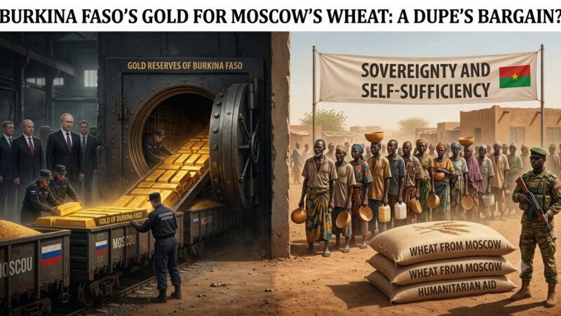 Burkina Faso trades gold for Russian wheat amid humanitarian crisis