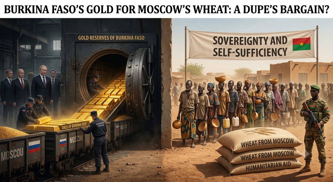 Burkina Faso trades gold for Russian wheat amid humanitarian crisis