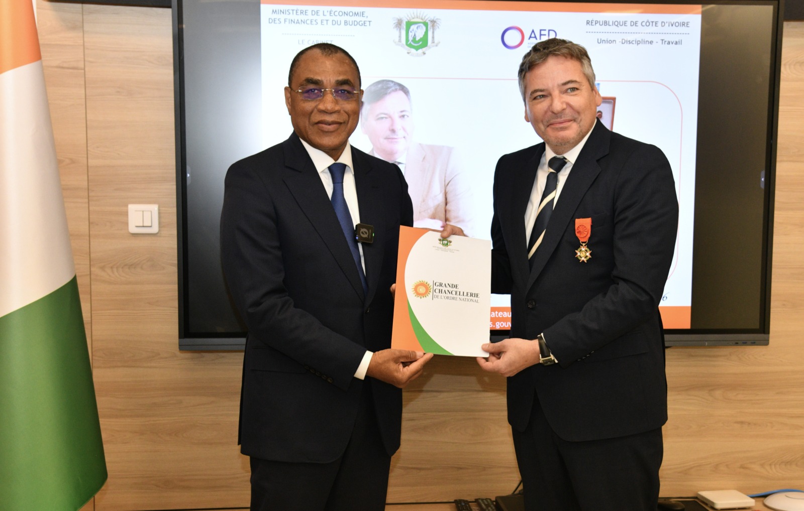 Adrien haye honored for four years of development work in Côte d’Ivoire