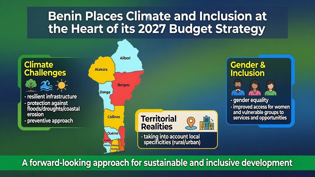 Bénin 2027 budget prioritizes climate resilience and social inclusion