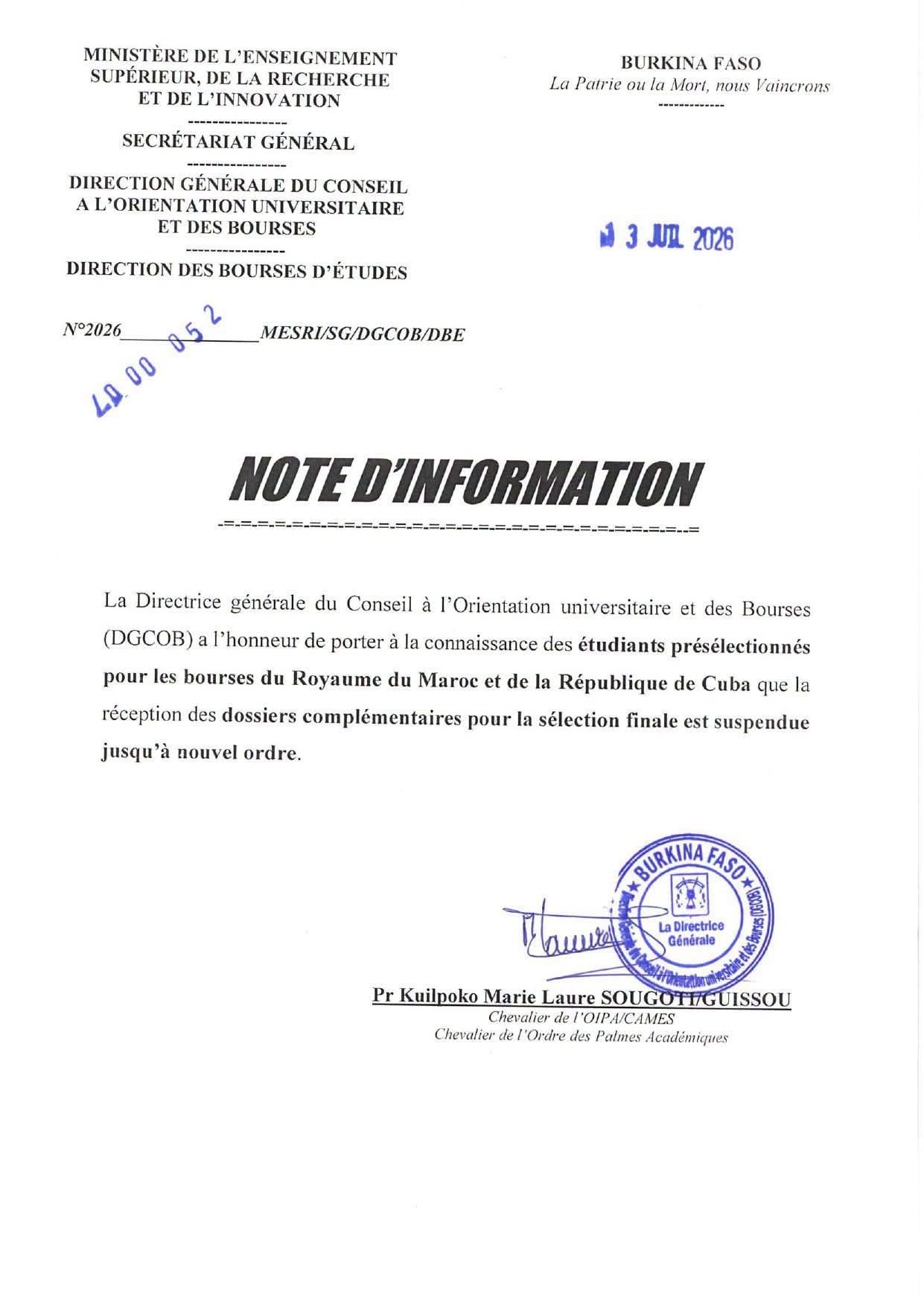 Burkina Faso: cutting moroccan scholarships under traoré’s rule stifles youth potential