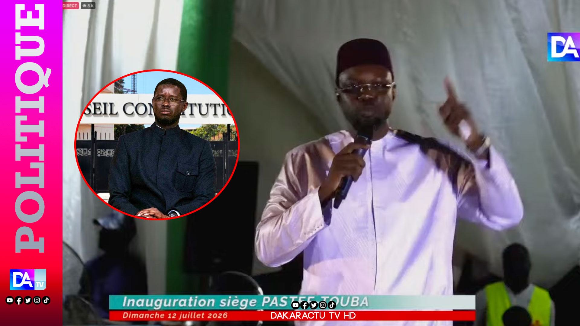 Ousmane Sonko escalates rhetoric against President Diomaye Faye over constitutional review