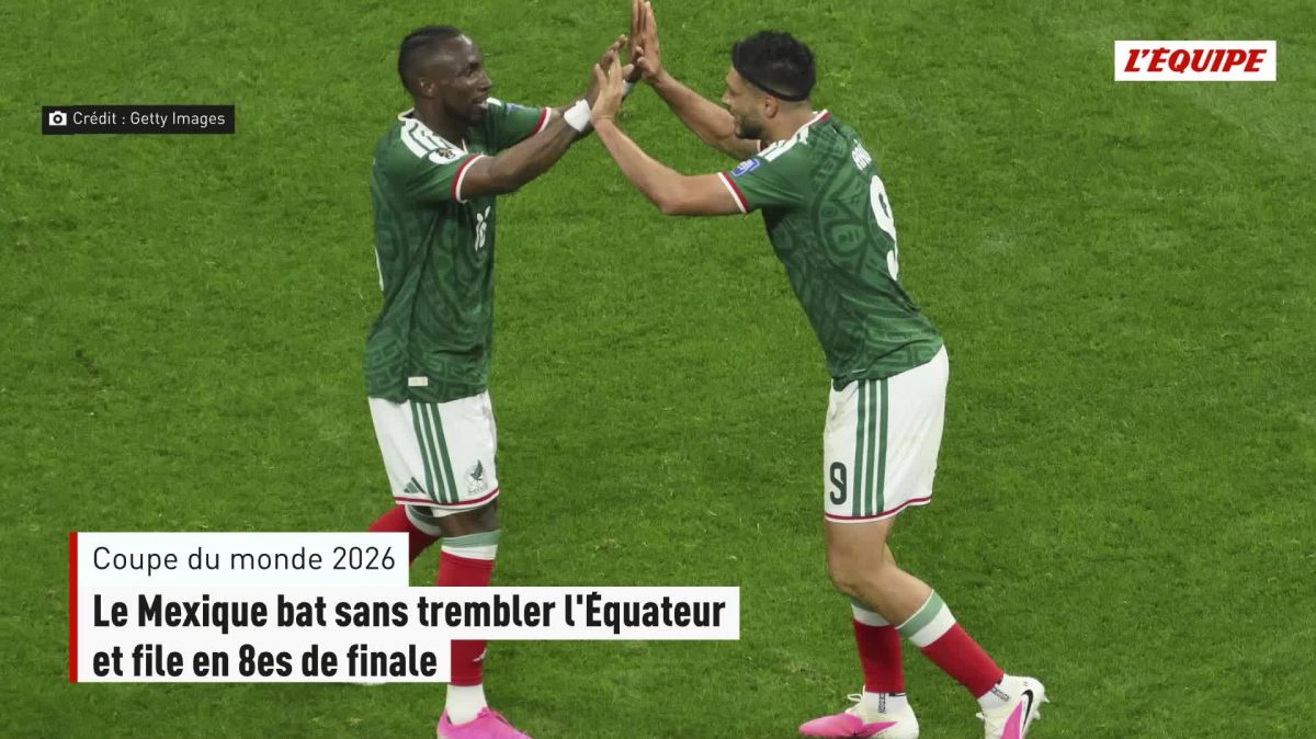 Mexico secures knockout berth with dominant win over Ecuador