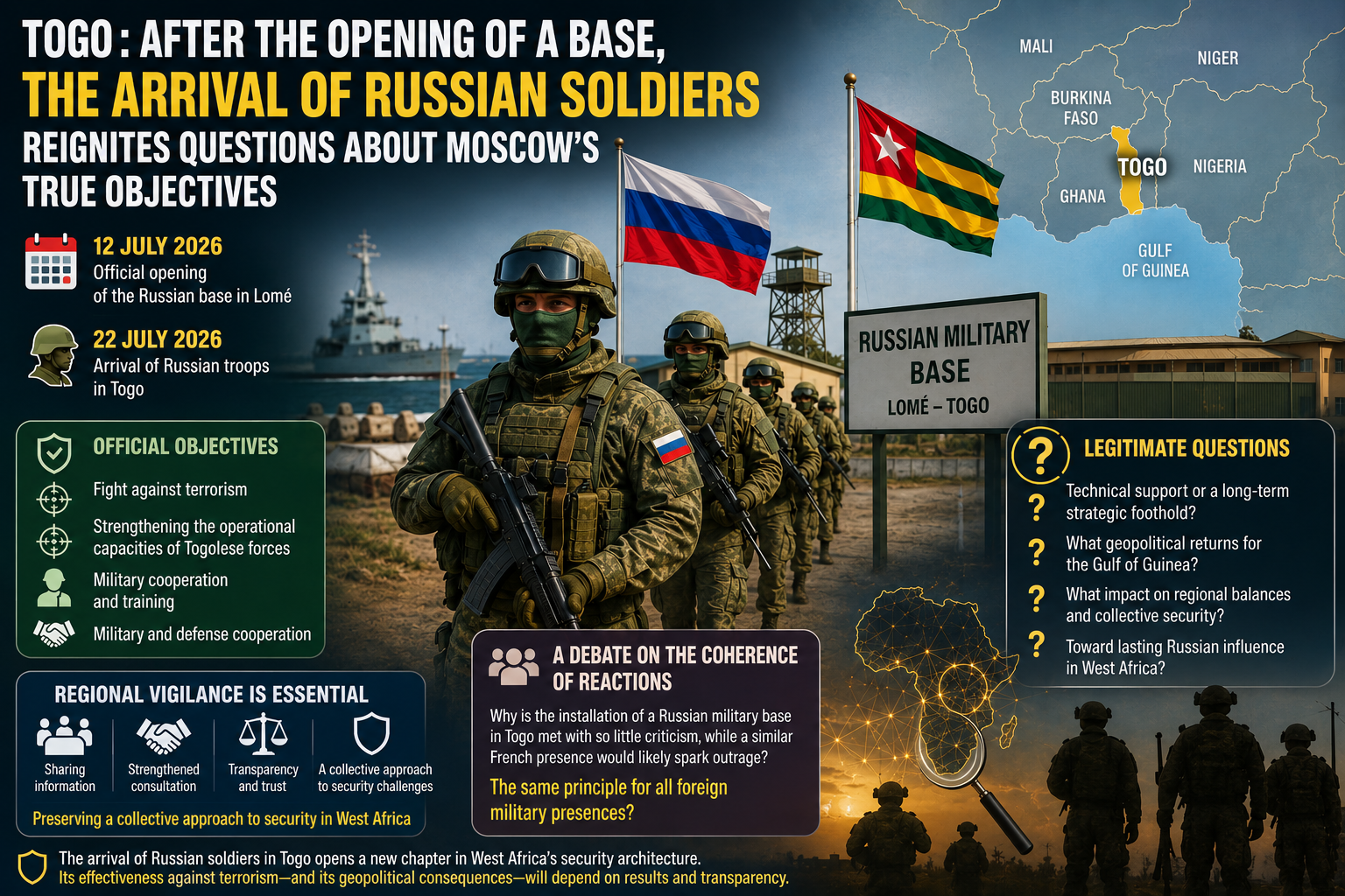 Togo’s shifting security alliances with Russia spark regional debate