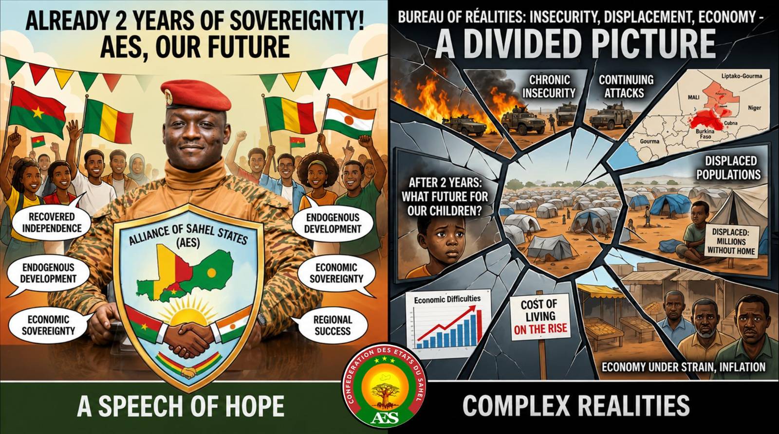 Two years of AES: sovereignty rhetoric vs. ground realities in Burkina Faso, Mali and Niger