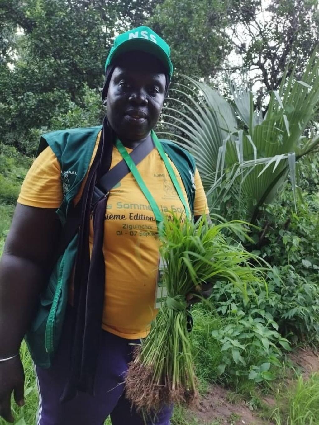 Mariama Sonko dans sa ferme de Niaguis à quelques km de Ziguinchor, en Casamance.