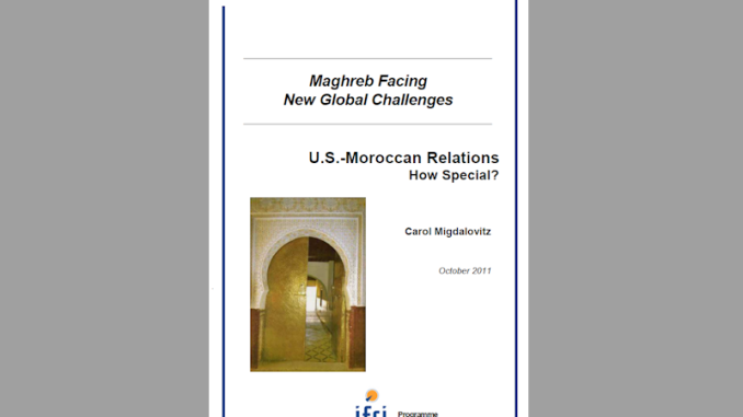 US and Morocco flags side by side